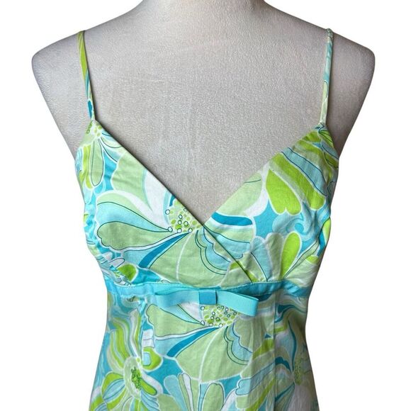 B. Smart Groovy Babydoll Floral Bow Sundress Sz 8 Retro Mod Y2K Preppy Soft Girl - Picture 4 of 11